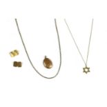 A quantity of gold jewellery,