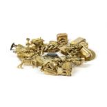 A 9ct gold charm bracelet,