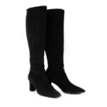 A pair of Ralph Lauren suede long boots,