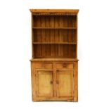 A small Victorian pine dresser,