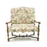 A Queen Anne design two seater settee,