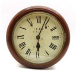 A 19th century mahogany cased wall timepiece,