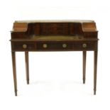 A mahogany Carlton house desk,