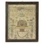 An early 19th century sampler by Jess Isabell Alexander 1807,