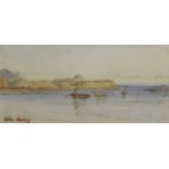 John Varley Jnr (1850-1933), Feluccas on the Nile, watercolour