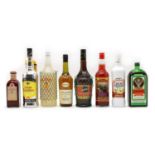 Assorted Liqueurs, to include one bottle Ponche Cabalero and 14 various others