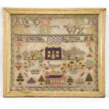 A large needlework sampler,