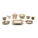 A collection of 19th century tea ware,