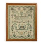 An early 19th century sampler by Ann Ell 1836,