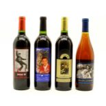 Four bottles of Graceland Cellars wine