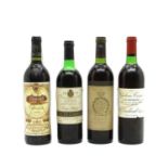 Chateau Gruaud-Larose, 2eme Cru Classe, St Julien, 1980, one bottle and three other bottles