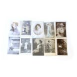 Over 150 vintage film star postcards and publicity photographs