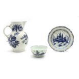 A mid18th century English porcelain slop bowl,