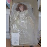 A fine porcelain collectors' doll from the Lilian Middleton Doll Company (Sheep Street, Stow-on-