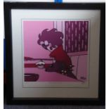 PETE MCKEE (1966), an ebonised framed and glazed limited edition (7/100) colour lithograph 'Sunday