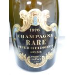 A bottle of 1976 Piper-Heidesieck champagne