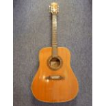 A vintage six-string acoustic guitar by EKO, plays well and very nice sound, circa 1960s/70s