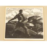 In the style of Christopher R.W. Nevinson, (PROBABLY BY CLAIRE LEIGHTON)  a set of six early/mid-