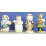 Four Beswick Beatrix Potter figures: Amiable Guinea-Pig, Ribby, Simpkin and Cousin