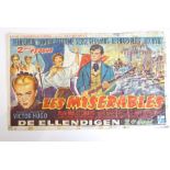 Original French cinema posters to include Les Misérables and Le Grands Espaces