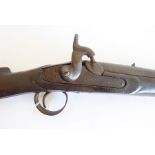 A good 19th century Indian-made muzzle-loading percussion musket with fitted ramrod