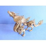 A Chinese bronze dragon