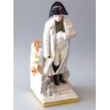 A Neundorf hand-decorated porcelain figure of Napoleon (27cm high)