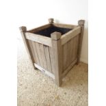 A large wooden Versailles planter (54cm square and 67cm high)