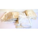 A good and varied selection of handmade lace and linen