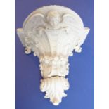 A 19th century Copeland Parian ware wall bracket in Classical-style and signed to the reverse '