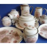 A 160-piece Denby Pottery dinner/tea and coffee service in the 'Gypsy' pattern; comprising varying