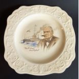 A mid-20th century Nelson ware commemorative cabinet plate 'There'll always be an England' depicting
