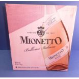 Six bottles of NV Mionetto, Prestige Collection extra dry Spumante Rosato