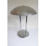 A dome-topped French Art Deco style table lamp (the top 32cm diameter)