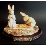 A Beswick Ware Beatrix Potter figure 'Peter and Benjamin Picking Up Onions', Limited Edition No