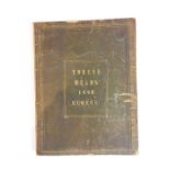 An 19th century hard-backed leather-bound volume 'Twelve Heads from Rubens'; dedication to Sir