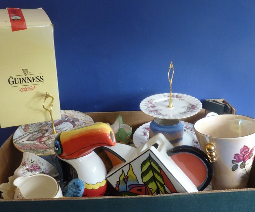 A good selection of ceramics, some from the1930s, to include a Lorna Bailey Art Deco-style teapot - Image 2 of 2