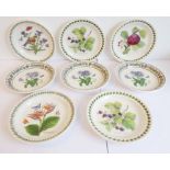 Eight Portmeirion  8½" side plates (3 x Pomona, 3 x Variations, 1 x Botanic Gardens Birds and 1 x