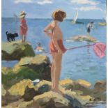 Sherree Valentine Daines (b. 1959), an unframed limited edition (8/195) hand-enhanced canvas 'Sea