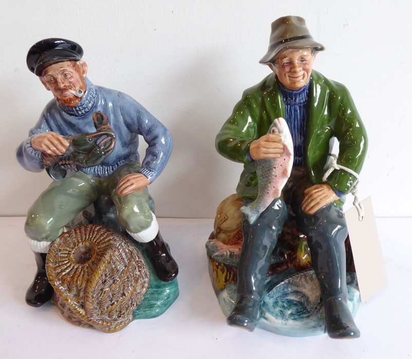 Two Royal Doulton figures; 'The Lobster Man' (HN2317) and 'A Good Catch' (HN2258)