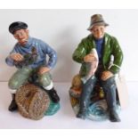 Two Royal Doulton figures; 'The Lobster Man' (HN2317) and 'A Good Catch' (HN2258)