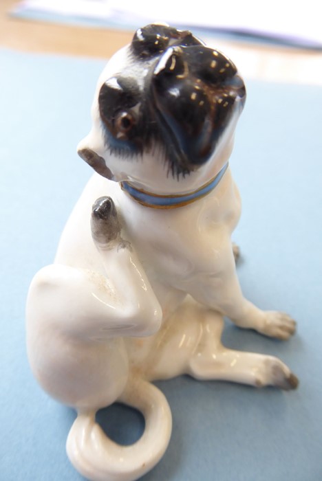 A small selection of mostly late 19th / early 20th century ceramic pugs to include an opposing - Image 6 of 20