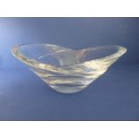 A fine Sèvres handmade designer crystal bowl; with paperwork and original box