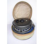 A Hardy Marquis #5 trout reel with case, in good condition