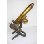 A late 19th / early 20th century microscope by Swift & Son, 81 Tottenham Court Road (for