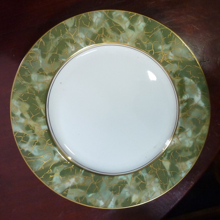 Various decorative ceramics to include an Aynsley part dinner service in the Onyx Green pattern with - Image 3 of 3