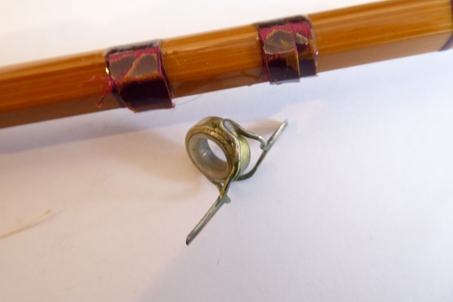 A Hardy 'Gold Medal' 10-foot three-piece (two tops) sea trout and trout rod (the first ring detached - Image 2 of 2