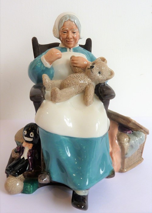 Two Royal Doulton figures: 'Nanny' (HN2221) and 'The Favourite' (NH2249), together with a Lladro - Image 7 of 9