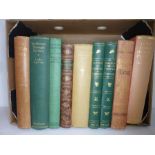 Nine, mostly hunting related, volumes: 'Bridleways through History' by Lady Apsley, 'Country