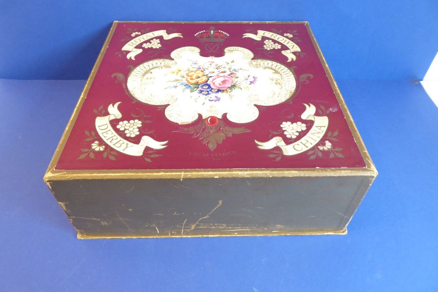 A fine Royal Crown Derby six-place porcelain coffee service; comprising cans, saucers decorated with - Image 5 of 5